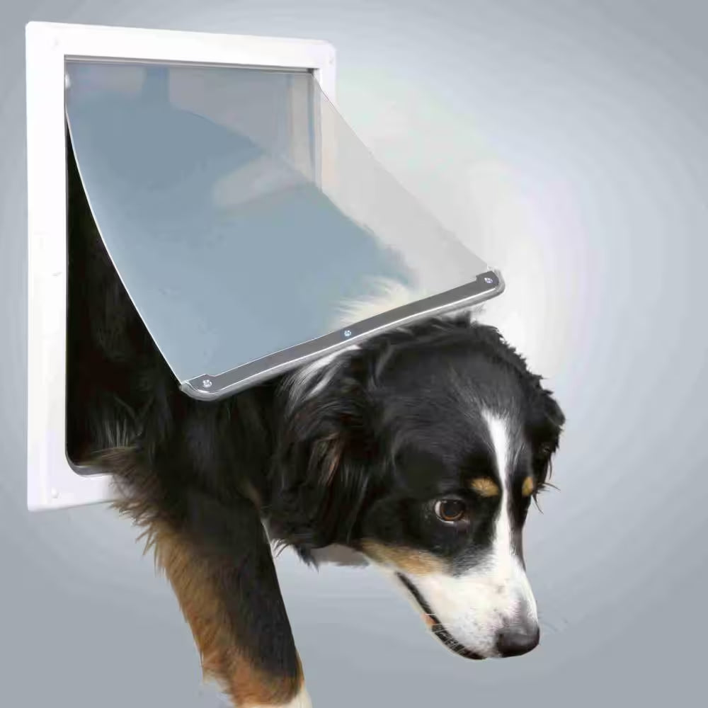 Two-Way Dog Door with Flap for Medium to Extra Large Dogs : 12 X 14.75 In.