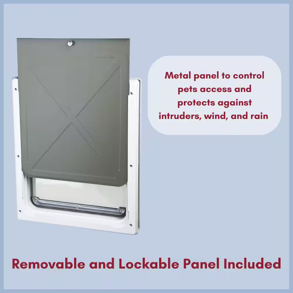 Two-Way Dog Door with Flap for Medium to Extra Large Dogs : 12 X 14.75 In.