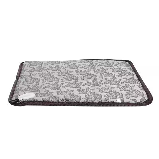 17.7 In. X 17.7 In. Pet Heating Pad Small Dog Cat Bed Electric Heating Mat Waterproof Adjustable Warming Blanket