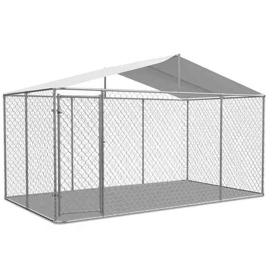 13 Ft. X 13 Ft. X 7.6 Ft. Outdoor Large Dog Kennel Heavy Duty Pet Playpen Poultry Cage Dog Exercise Pen