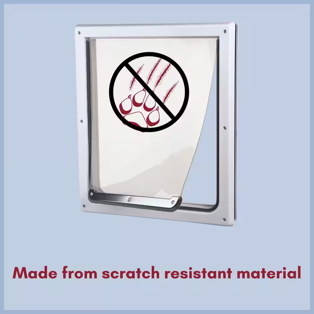 Two-Way Dog Door with Flap for Medium to Extra Large Dogs : 12 X 14.75 In.