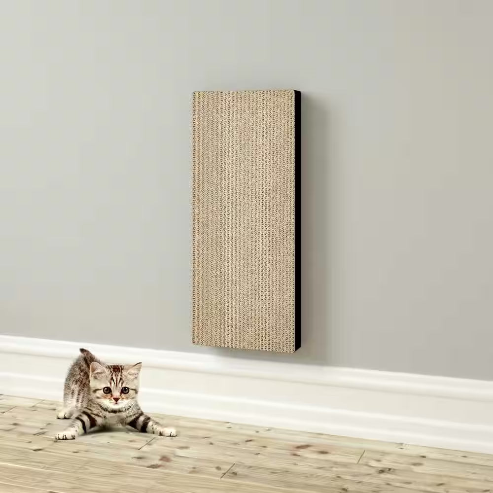 Eco Zbboard Espresso Wall Cat Scratching Pad with Velcro